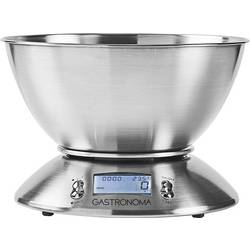 Gastronoma 18310021 digitální kuchyňská váha digitální digitální, s odměrnou mísou Max. váživost=5 kg stříbrná 215 x 215 x 314
