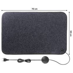Sygonix SY-7463154 vyhřívaná rohož (d x š x v) 700 x 500 x 10 mm šedá