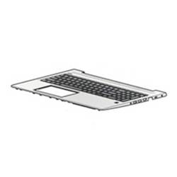 HP L45091-B31 Spodní část pouzdra notebooku + klávesnice stříbrná, černá 1 ks