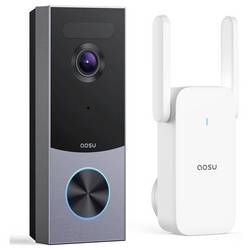 Aosu R1 Ultra Wi-Fi domovní video telefon modul pro domácí telefony, vnitřní jednotka, černá, šedá, V8S13