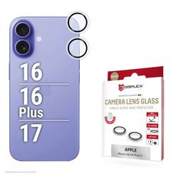 DISPLEX Camglass Single Ochranné sklo kamery Apple iPhone 16, iPhone 16 Plus, IPhone 17 1 sada Chránící proti otiskům prstů 02122