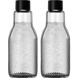 Sodastream skleněná karafa Crystal Glaskaraffe DWS 1L, černá, transparentní