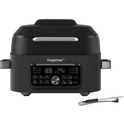 Hagenuk MAF-1600D.8 Horkovzdušná fritéza / stolní gril 6 l 1660 W nepřilnavý povlak, funkce grilování, Cool touch pouzdro, Digitální časovač, Kontrolní okénko,
