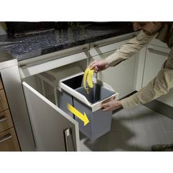 Hailo Multi-Box Duo L 3659-001 systém třídění odpadu 28 l ocelový plech (š x v x h) 262 x 505 x 448 mm šedá, bílá 1 ks
