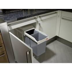 Hailo Multi-Box Duo L 3659-001 systém třídění odpadu 28 l ocelový plech (š x v x h) 262 x 505 x 448 mm šedá, bílá 1 ks