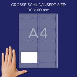 Avery-Zweckform L4728-20 zásuvný štítek se jménem 90 mm x 60 mm bílá
