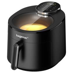 Hagenuk VAF-1500.5D horkovzdušná fritéza 5 l 1 500 W nepřilnavý povlak, Cool touch pouzdro, Digitální časovač, Kontrolní okénko, funkce časovače, ochrana proti