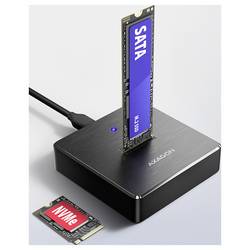 AXAGON ADSA-M2C Dual USB-C™ (USB 3.2 Gen 2) M.2 NVMe PCIe 3.0 x4 2 porty Dokovací stanice SSD s funkcí klonování