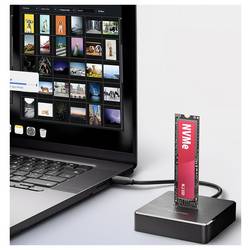 AXAGON ADSA-M2C Dual USB-C™ (USB 3.2 Gen 2) M.2 NVMe PCIe 3.0 x4 2 porty Dokovací stanice SSD s funkcí klonování