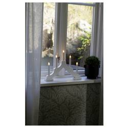 Konstsmide 2133-210 Dřevěný svícen bílá LED bílá