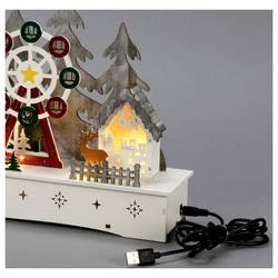 Konstsmide 3246-250 dřevěná figurka LED bílá