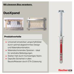 Fischer 562156 DuoXpand T hmoždinka s dlouhým dříkem 100 mm 10 mm 50 ks