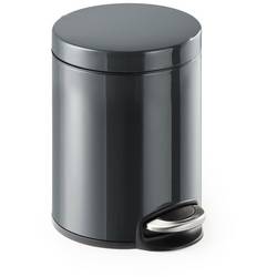 Durable DURABLE - 341058 - Abfallbehälter mit Tritt 5 l metall anthrazit 341058 Odpadkové vědro 5 l (Ø x v) 20.5 cm x 29 cm kov, plast antracitově šedá 1 ks