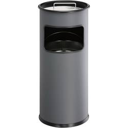 Durable 333058 koš na papír s popelníkem, 17 l, kov, (Ø x v) 260 mm x 620 mm, antracitová, 1 ks