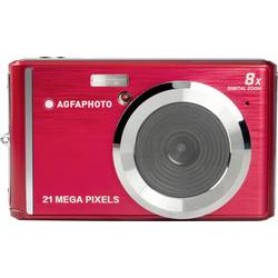 AgfaPhoto DC5200 digitální fotoaparát 21 Megapixel Zoom (optický): 0 x červená, stříbrná integrovaný akumulátor, s vestavěným bleskem