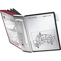 Durable nástěnný držák pohledové tabule SHERPA WALL 10 - 5631 červená, černá DIN A4 Počet dodaných průhledných tabulek 10