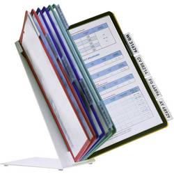 Durable stojan pohledové tabule VARIO TABLE 10 - 5570 červená, žlutá, zelená, modrá, černá DIN A4 Počet dodaných průhledných tabulek 10