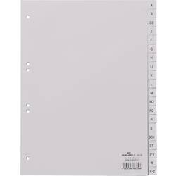 Durable 6510 rejstřík DIN A4 A-Z polypropylen šedá 20 karet vyražené otvory 651010