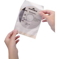Durable obal na CD 521019 1 CD/DVD/Blu-Ray transparentní polypropylen 10 ks