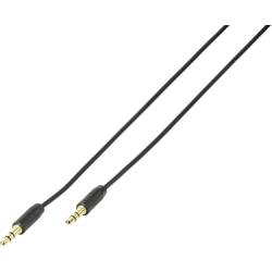 Vivanco 38767 jack audio kabel [1x jack zástrčka 3,5 mm - 1x jack zástrčka 3,5 mm] 1.00 m černá