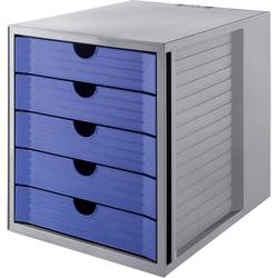 HAN SYSTEMBOX KARMA 14508-16 box se zásuvkami šedá DIN A4, DIN C4 Počet zásuvek: 5