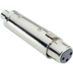 Adam Hall 7858 audio adaptér [1x XLR zásuvka - 1x cinch zásuvka] stříbrná
