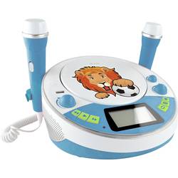 X4 Tech Bobby Joey Jam Box dětský CD přehrávač Bluetooth, AUX, CD, USB, SD vč. karaoke, včetně mikrofonu modrá