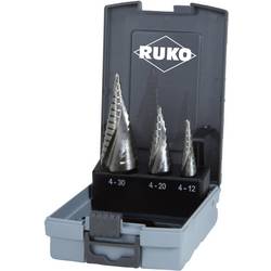 Sada stupňovitého vrtáku RUKO 101026RO, 4 - 12 mm, 4 - 20 mm, 4 - 30 mm, 1 sada