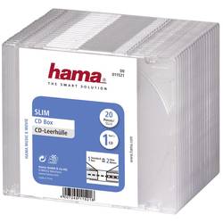 Hama útlý obal na CD 1 CD/DVD/Blu-Ray polystyren transparentní 20 ks (š x v x h) 142 x 125 x 5.2 mm 00011521