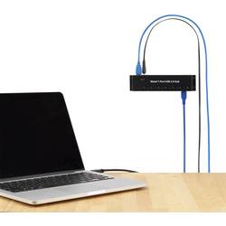 Renkforce RF-3955359 7 portů USB Hub pro montáž na zeď, kovový ukazatel černá