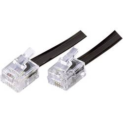 Basetech Western kabel [1x RJ12 zástrčka 6p6c - 1x RJ12 zástrčka 6p6c] 3.00 m černá