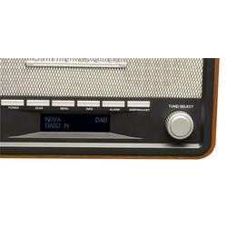 Denver DAB-18 111111000180 stolní rádio, DAB+, FM, AUX, Dřevěný kryt, dřevo
