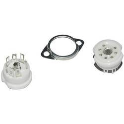 elektronková patice 1 ks 120553 Pólů: 7 Způsob montáže: šasi Materiál:keramika 16 mm