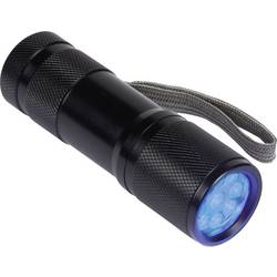 Velleman UV-9 EFL41UV UV LED kapesní svítilna s UV světlem, poutko na ruku na baterii 5 h 58 g