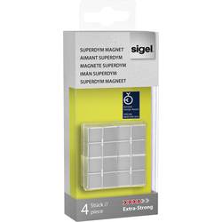 Sigel magnet SuperDym C10 Extra-Strong Cube-Design (š x v x h) 20 x 10 x 20 mm krychle stříbrná 4 ks GL705
