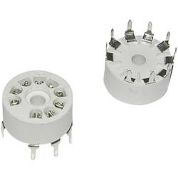 elektronková patice 1 ks 120529 Pólů: 9 Typ patice: Noval Způsob montáže: pájení na tištěný spoj Materiál:keramika