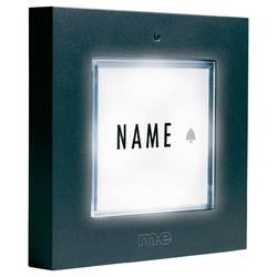 m-e modern-electronics KTB-1 A zvonkový panel (tlačítka) se jmenovkou 1násobné antracitová 12 V/1 A