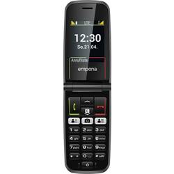 Emporia ACTIVEglam telefon pro seniory - véčko IP54, nabíjecí stanice, tlačítko SOS, chráněný proti stříkající vodě, s ochranou před prachem modrošedá