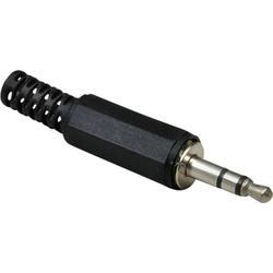 BKL Electronic 1107003 jack konektor 3.5 mm zástrčka, rovná Pólů: 3 stereo stříbrná 1 ks