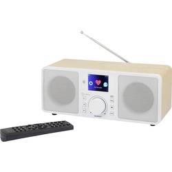 Renkforce RF-IRDAB-RETRO1 internetové stolní rádio DAB+, FM, internetové AUX, Bluetooth, Wi-Fi, LAN, internetové rádio s DLNA dřevo