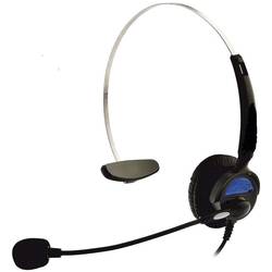 Basetech KJ-97 Sluchátka On Ear kabelová mono černá telefon