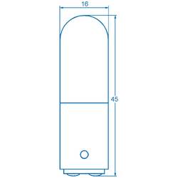 Žárovka Barthelme, 16 x 45 mm, BA15D, 220-260V, čirá