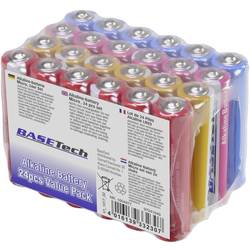 Basetech mikrotužková baterie AAA alkalicko-manganová 1170 mAh 1.5 V 24 ks