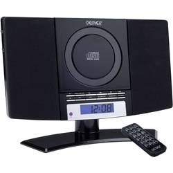 Denver MC-5220 stereo systém AUX, CD, FM, montáž na stěnu  černá