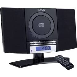 Denver MC-5220 stereo systém AUX, CD, FM, montáž na stěnu černá