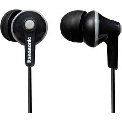 Panasonic RP-HJE125E špuntová sluchátka (In Ear) kabelová stereo černá mobil