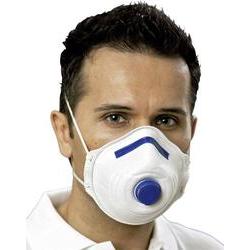 Ekastu 411 281 respirátor proti jemnému prachu, s ventilem FFP2 12 ks DIN EN 149:2009