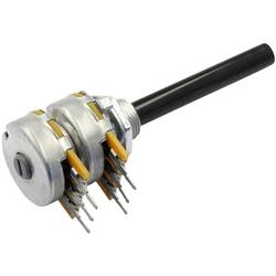 OMEG PC2G20BU CEBS F1 L:50 B22K, PC2G20BU CEBS F1 L:50 B22K otočný potenciometr, Stereo, 0.2 W, 22 kΩ, 1 ks, Single