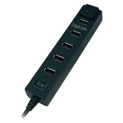 LogiLink UA0124 7 portů USB 2.0 hub  černá