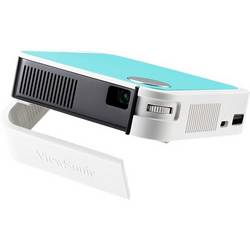 Viewsonic projektor M1-mini-plus Energetická třída (EEK2021) A (A - G) LED Světelnost (ANSI Lumen): 120 lm 1920 x 1080 Full HD 500 : 1 stříbrná, černá, modrá